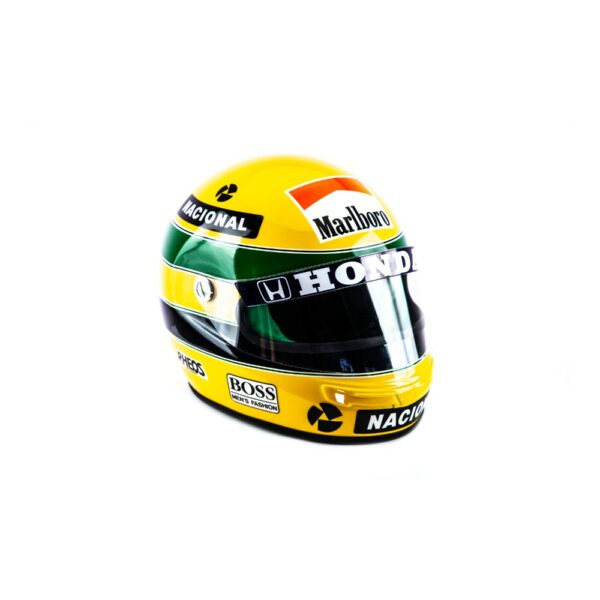 Official Replica of Ayrton Senna's Helmet - Two-Time F1 World Championship 1990 - Image 8