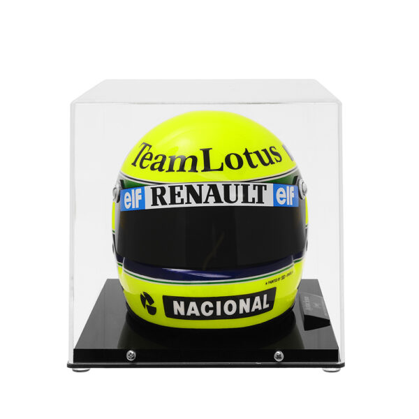 Miniature Replica of Ayrton Senna's Official Helmet – First Victory - Image 2