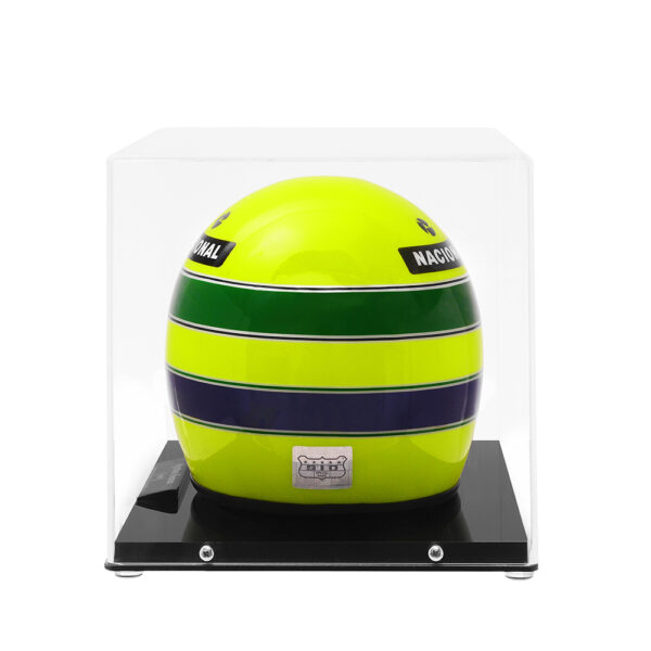 Miniature Replica of Ayrton Senna's Official Helmet – First Victory - Image 6
