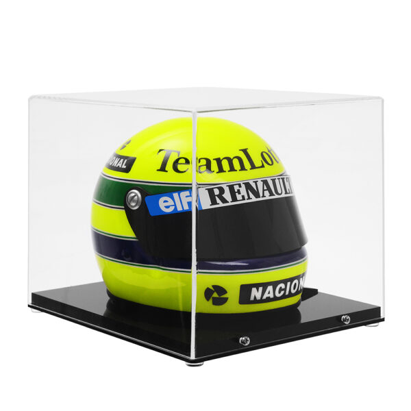Miniature Replica of Ayrton Senna's Official Helmet – First Victory - Image 9