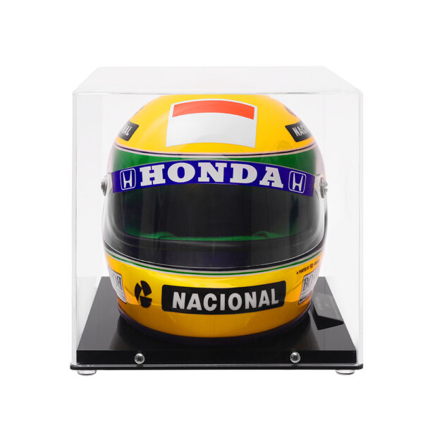 Miniature Replica of Ayrton Senna's Official Helmet – 1991 Brazilian GP - Image 2