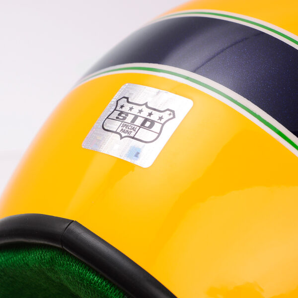 Miniature Replica of Ayrton Senna's Official Helmet – 1991 Brazilian GP - Image 8