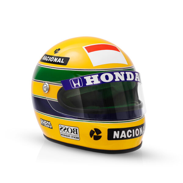 Miniature Replica of Ayrton Senna's Official Helmet – 1991 Brazilian GP - Image 10