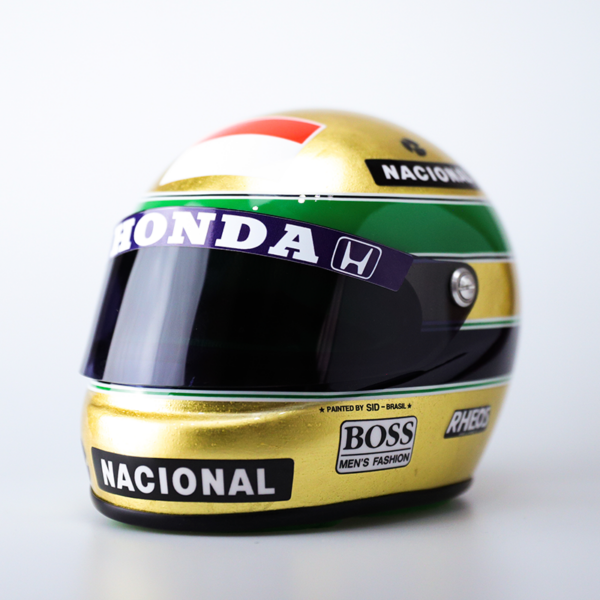 Miniature Replica of Ayrton Senna's Official Helmet – 30-Year Legacy - Image 8