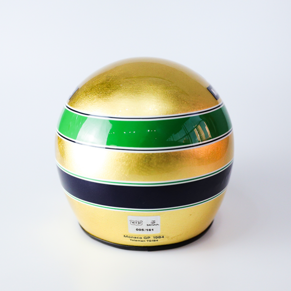 Miniature Replica of Ayrton Senna's Official Helmet – 30-Year Legacy - Image 6