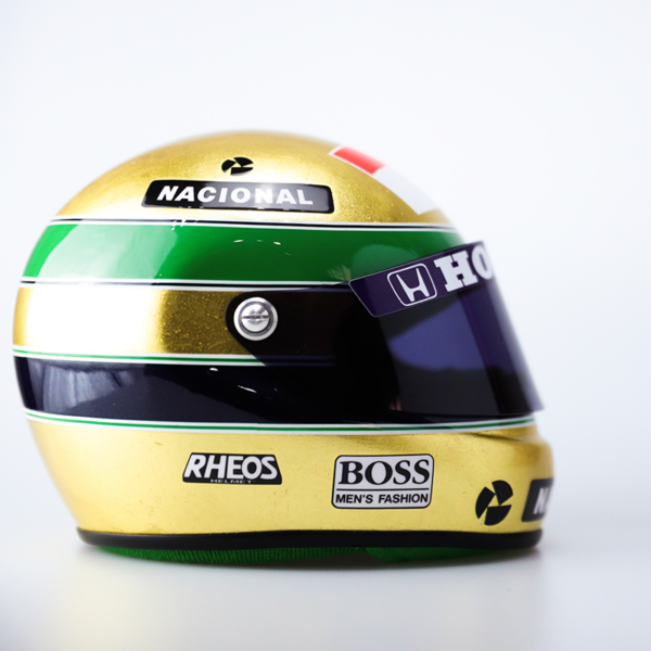 Miniature Replica of Ayrton Senna's Official Helmet – 30-Year Legacy - Image 5