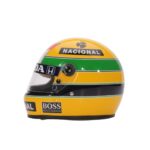 Miniature Replica of Ayrton Senna's Official Helmet – F1 1988 - Image 3