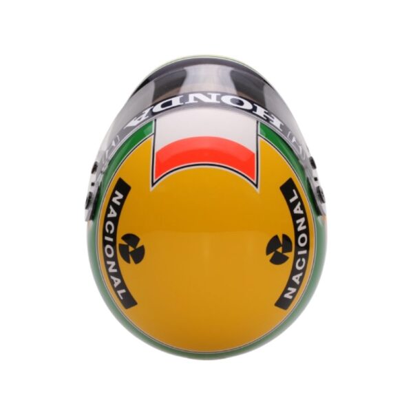 Miniature Replica of Ayrton Senna's Official Helmet – F1 1988 - Image 5