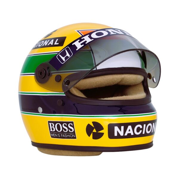 Miniature Replica of Ayrton Senna's Official Helmet – F1 1988 - Image 6